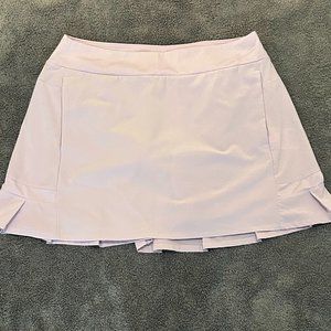 Athleta Any Sport Light Pink Knit Pleated  Back Tennis Skort Skirt Women’s M